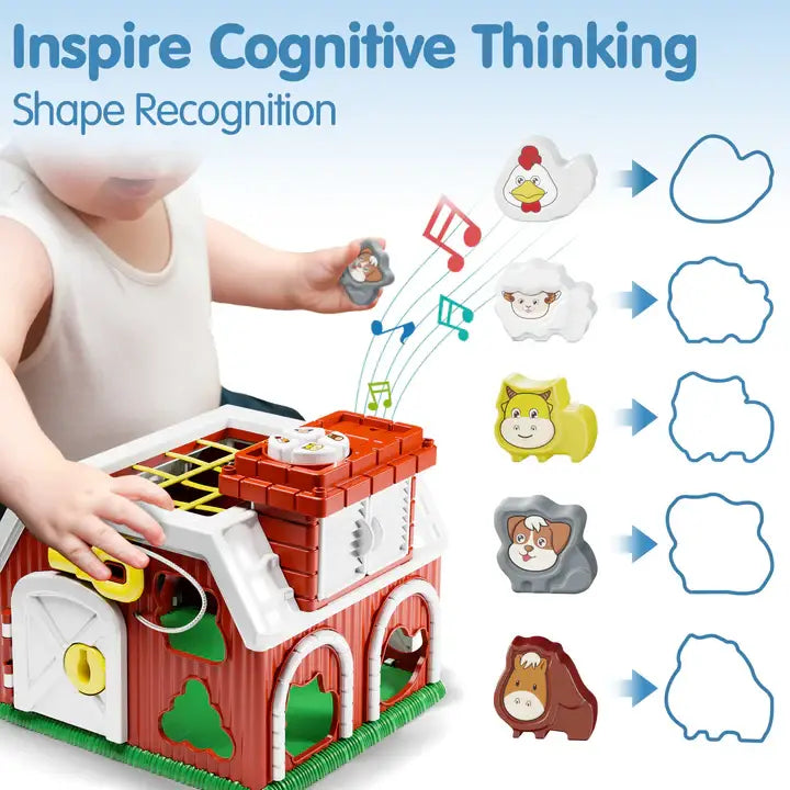 Farm Animal House Musical Barn - Interactive Farm Toy