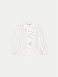 ABEL & LULA: WHITE BUTTON UP BLOUSE