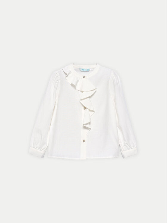 ABEL & LULA: WHITE BUTTON UP BLOUSE