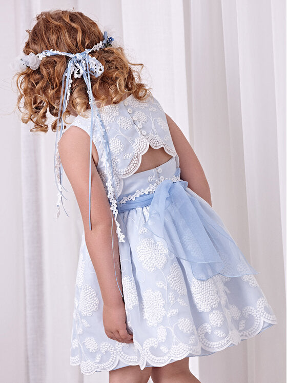 ABEL & LULA : ORGANZA EMBROIDERED DRESS