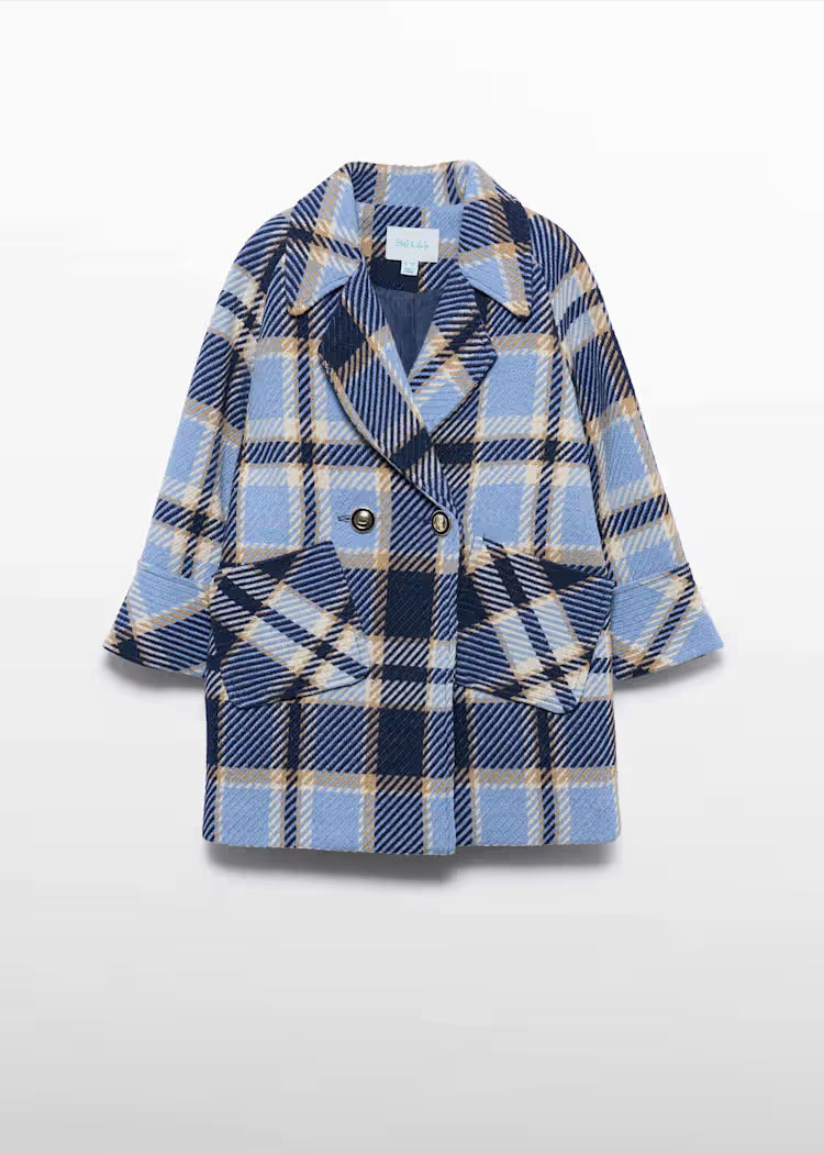 ABEL&LULA: GIRL'S PLAID COAT