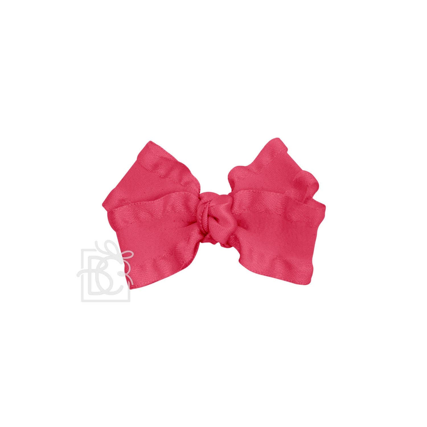 BEAUTIFUL CREATIONS: DOUBLE RUFFLE BOW ON CLIP