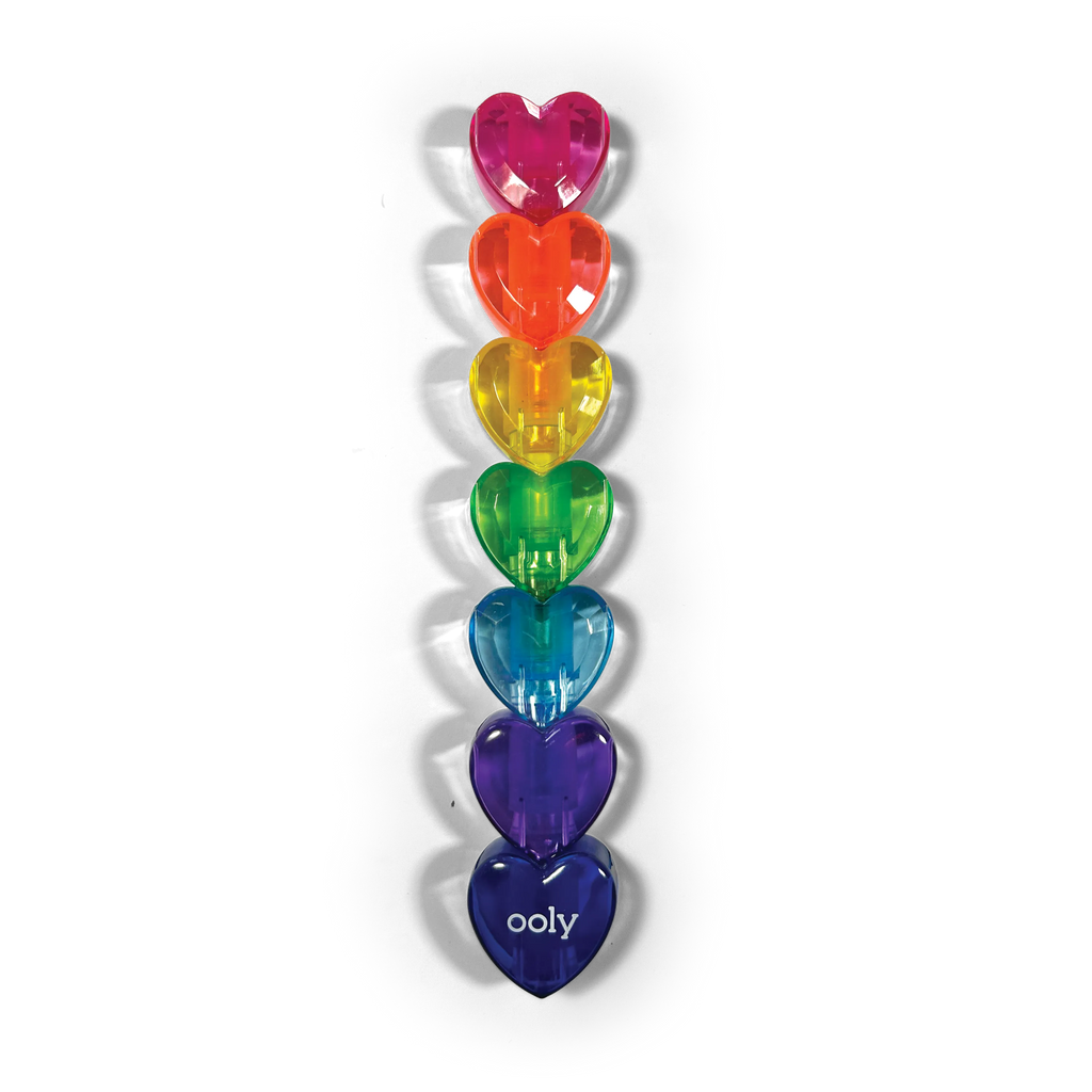 Heart Stacks: Stacking Highlighters (Display of 16 Sticks)