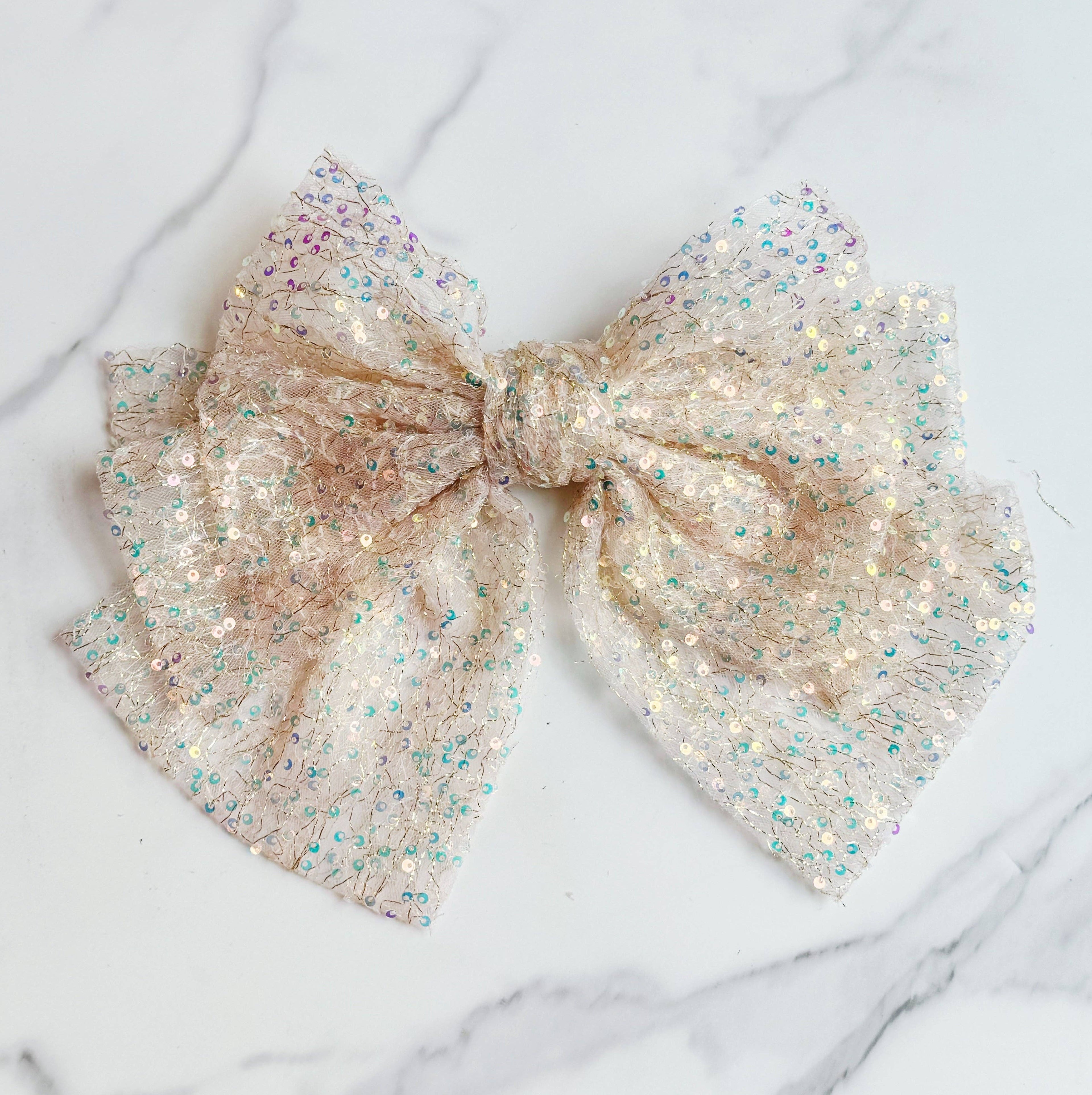 ELLISON+YOUNG: Shimmer Lover Bow Hair Clip