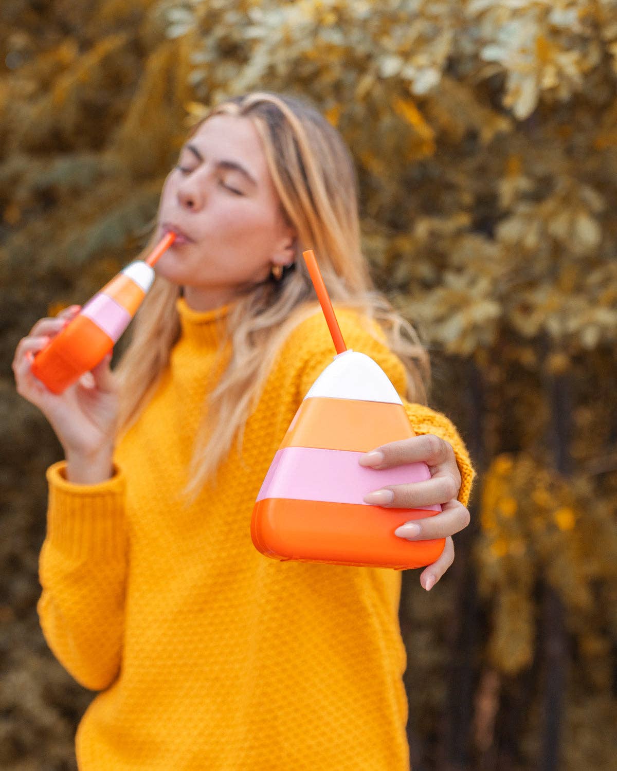 Packed Party : Candy Corn Sipper Cup, 2 pack, 14oz