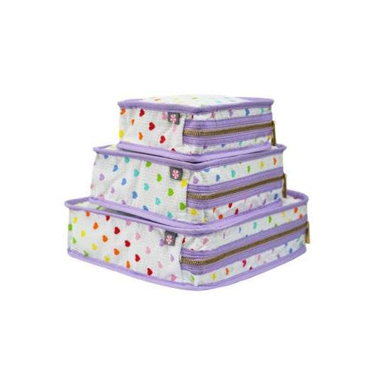 MINT : RAINBOW HEARTS STACKING SET