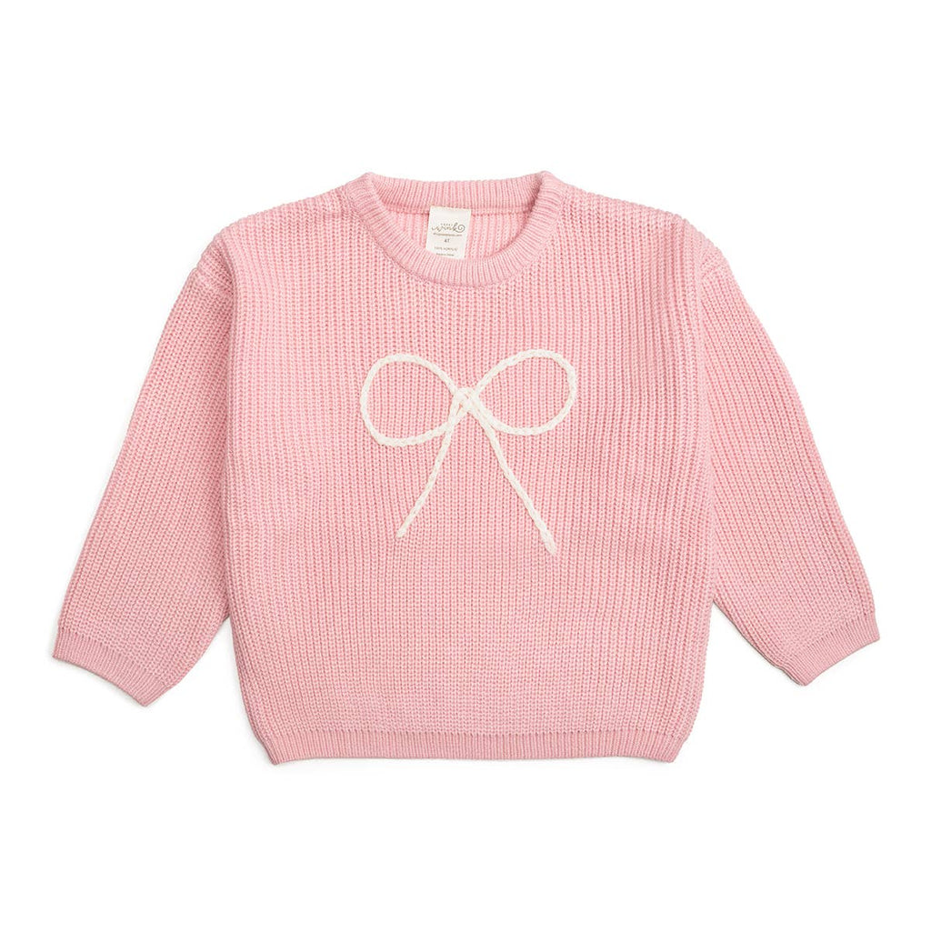 SWEET WINK : Bow Yarn Knit Sweater