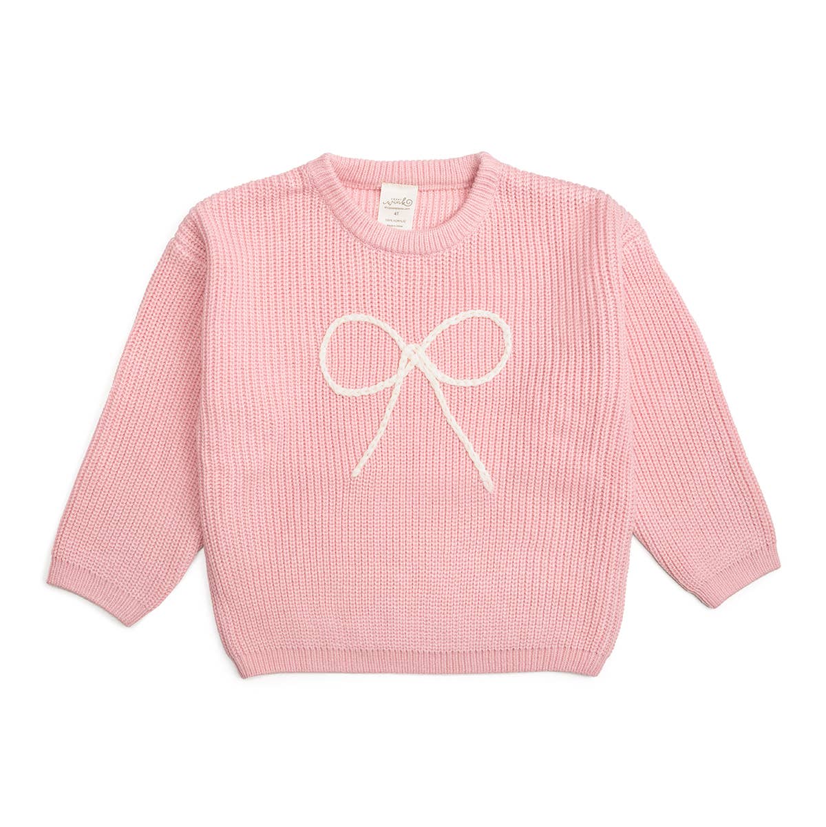 SWEET WINK : Bow Yarn Knit Sweater