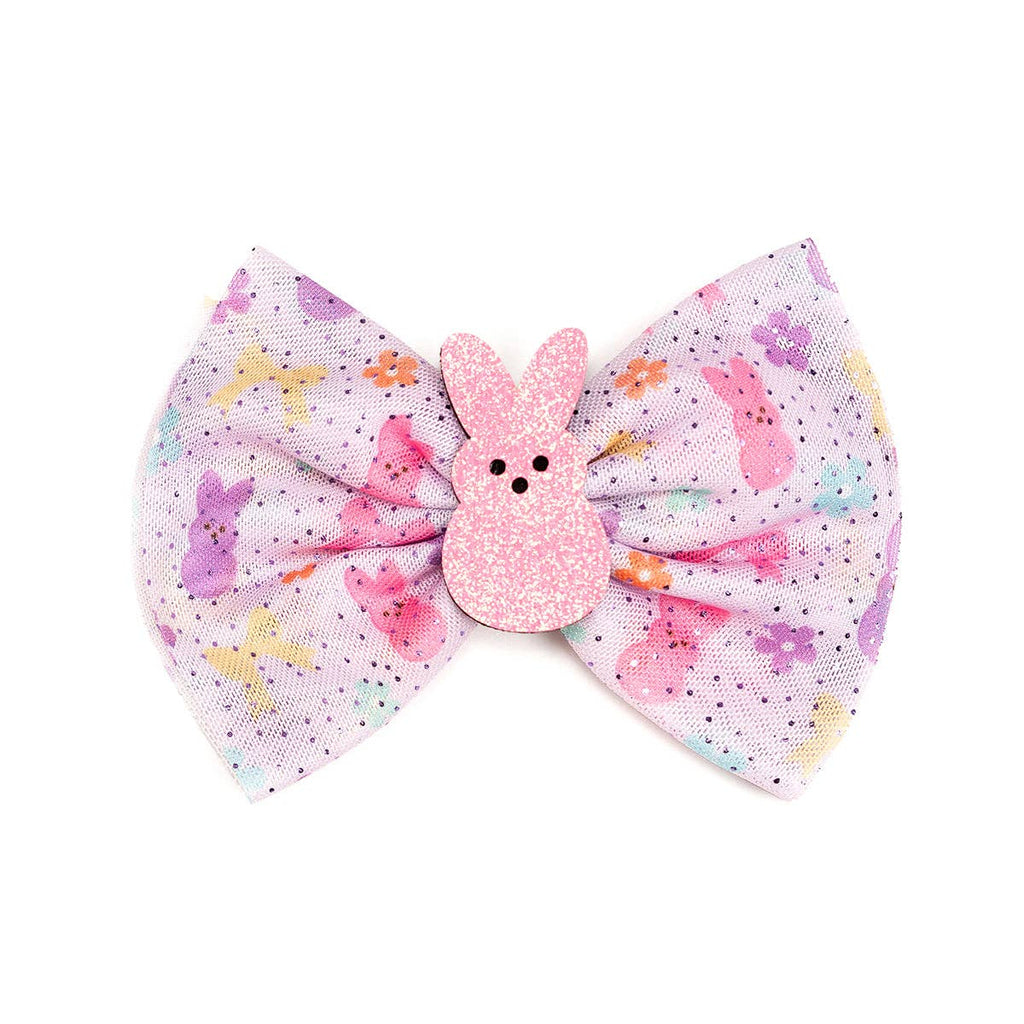 Sweet Wink: Coquette Easter Bunny Tulle Bow Clip - Girls - Easter Basket