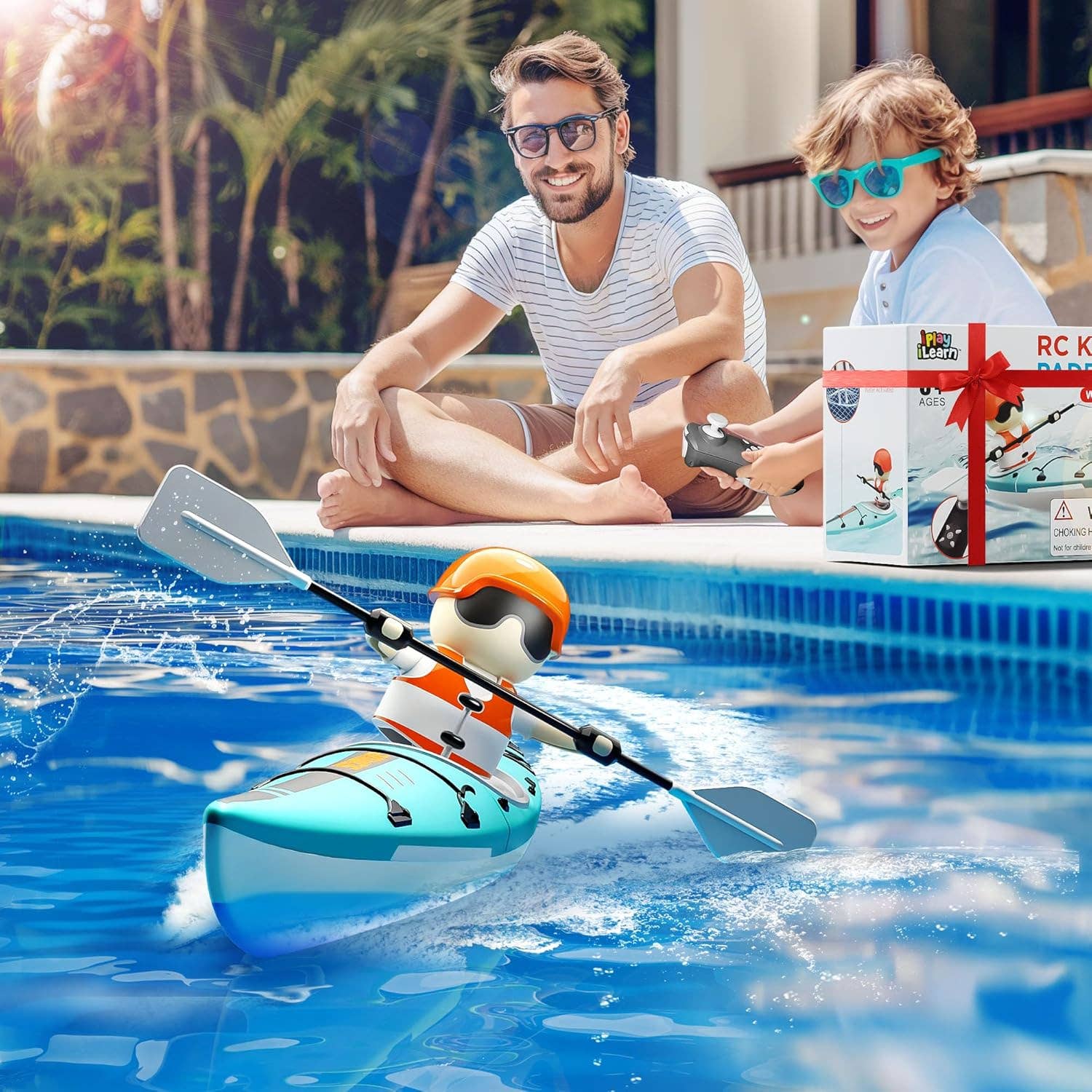 Remote Control Kayak Paddler - Boat Water Racer Kids Toy