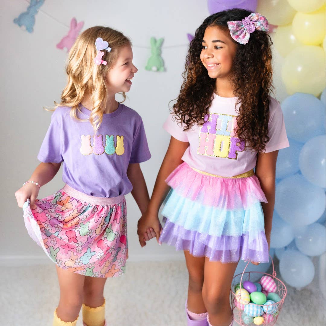 Sweet Wink: Easter Peeps Tulle Bow Clip - Girls - Easter Basket