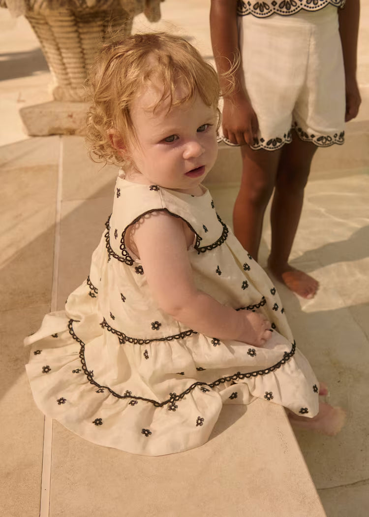 ABEL & LULA : Baby Embroidered Floral Dress