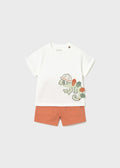 MAYORAL : Baby Knit Shorts and T-Shirt 2-Piece Set