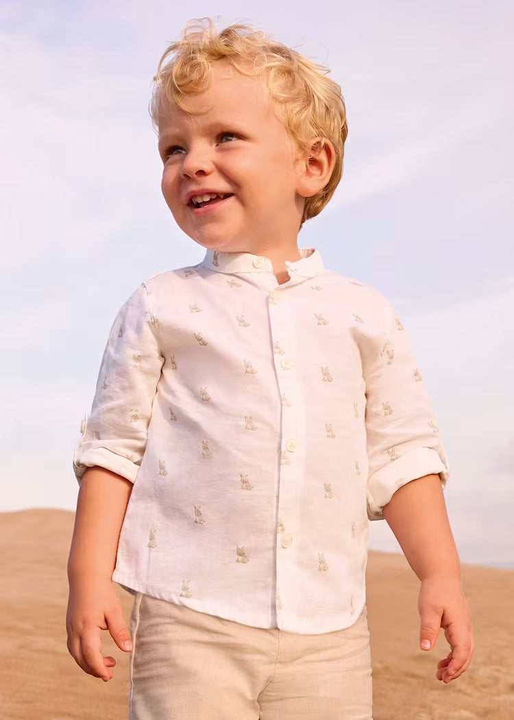 MAYORAL : Baby Linen Shirt