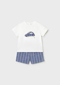 MAYORAL : Boys Linen Shorts and T-Shirt 2-Piece Set