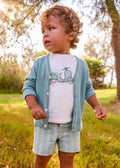 Mayoral: Boys Linen Shorts and T-Shirt 2-Piece Set