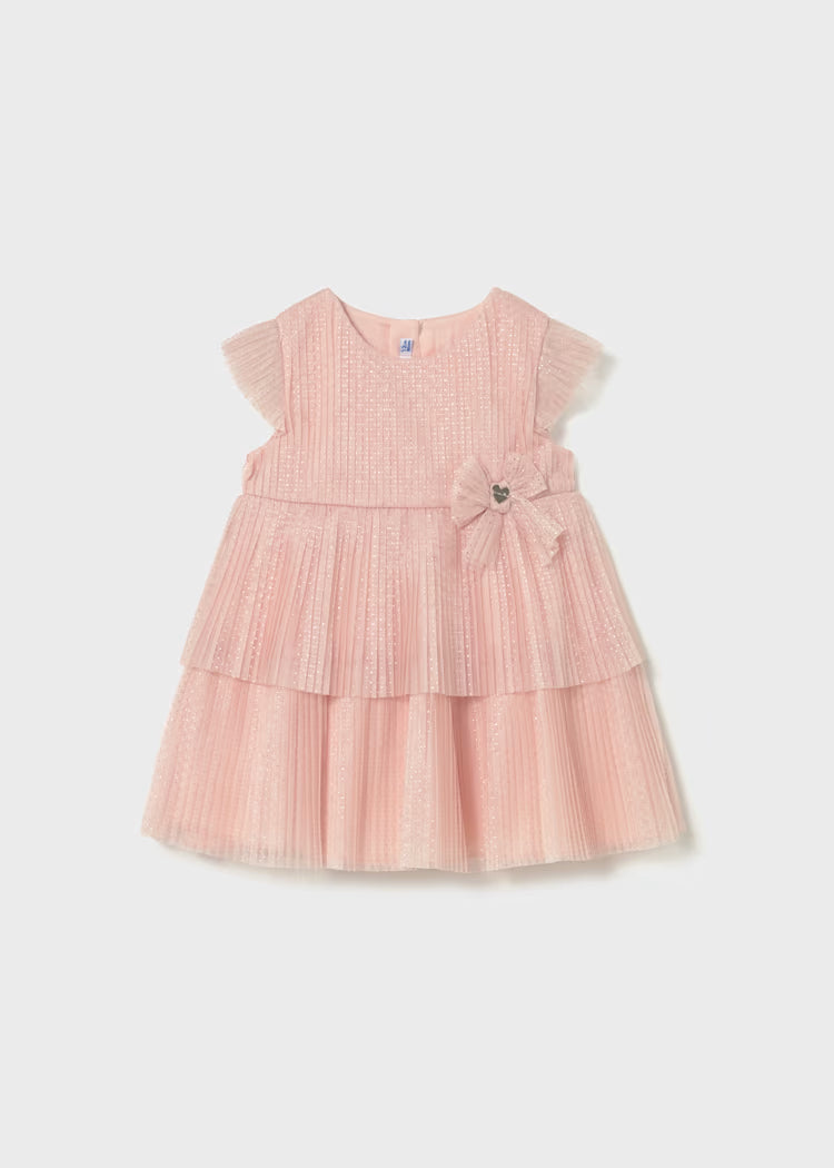 MAYORAL : Girls Pleated Tulle Dress