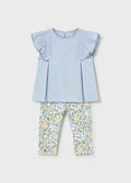 MAYORAL : Girls Printed Leggings and T-Shirt Set