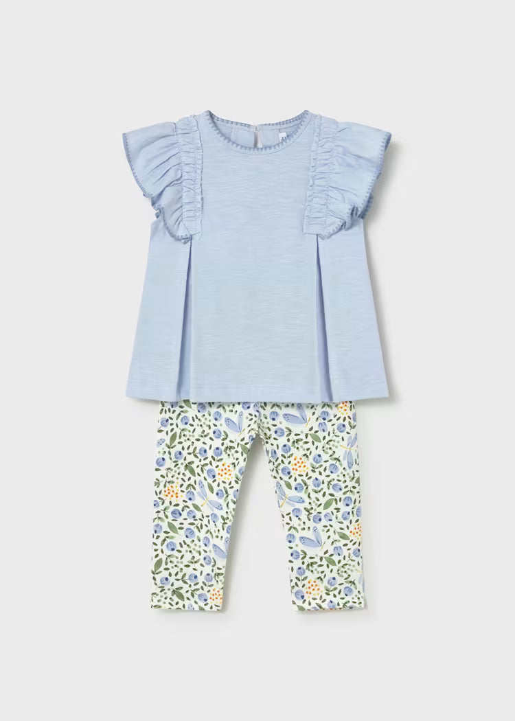 MAYORAL : Girls Printed Leggings and T-Shirt Set
