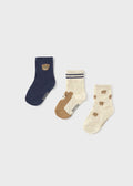 Mayoral : Baby Set of 3 Patterned Socks
