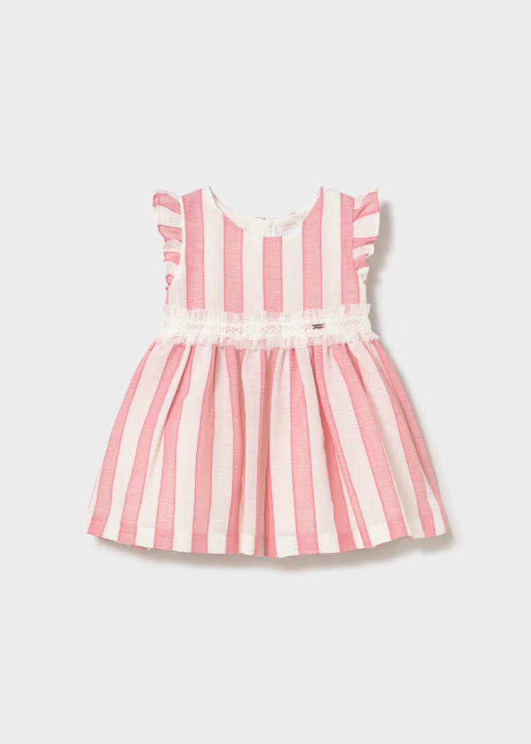 MAYORAL : Girls Striped Dress