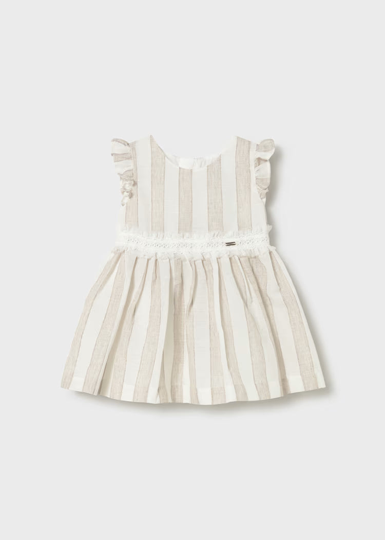 MAYORAL : Girls Striped Dress
