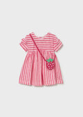 Mayoral: Baby Striped Dress with Crossbody Bag