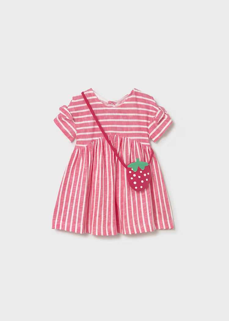 Mayoral: Baby Striped Dress with Crossbody Bag