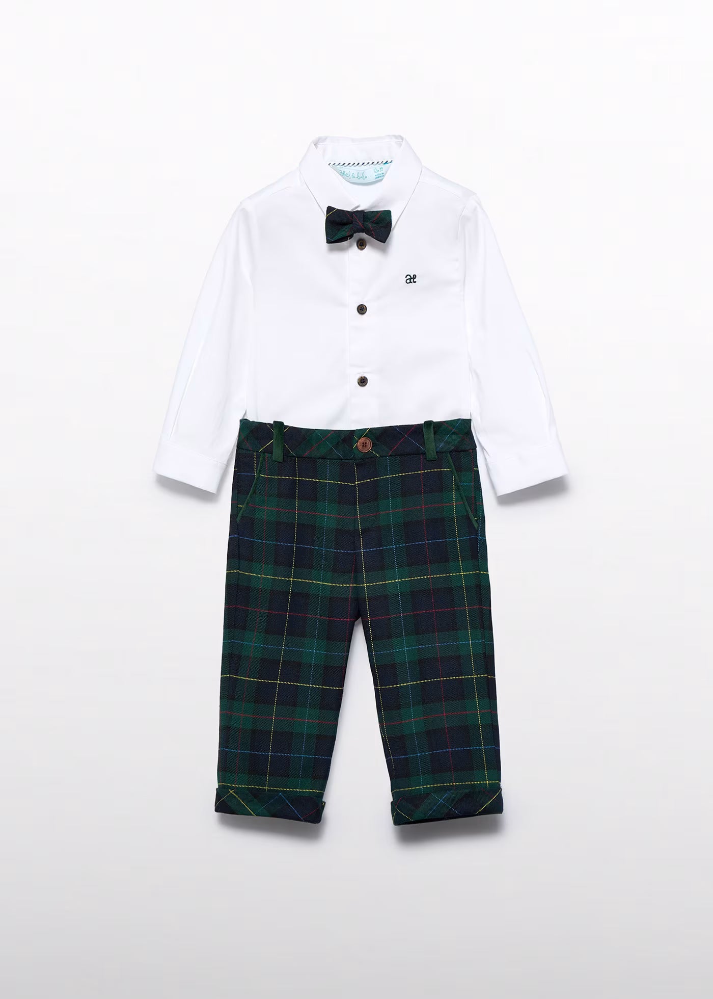 ABLE & LULA: Boys Plaid Pant Set