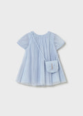 MAYORAL : Girls Tulle Dress with Crossbody bag