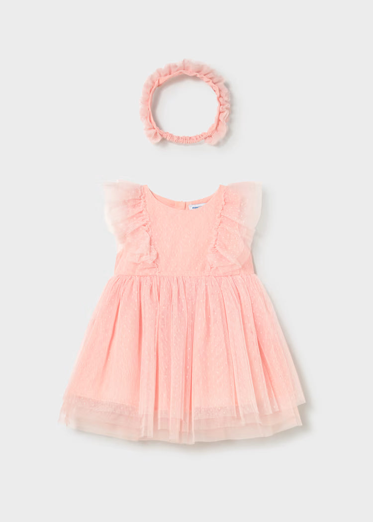 Mayoral: Baby Tulle Dress with Headband