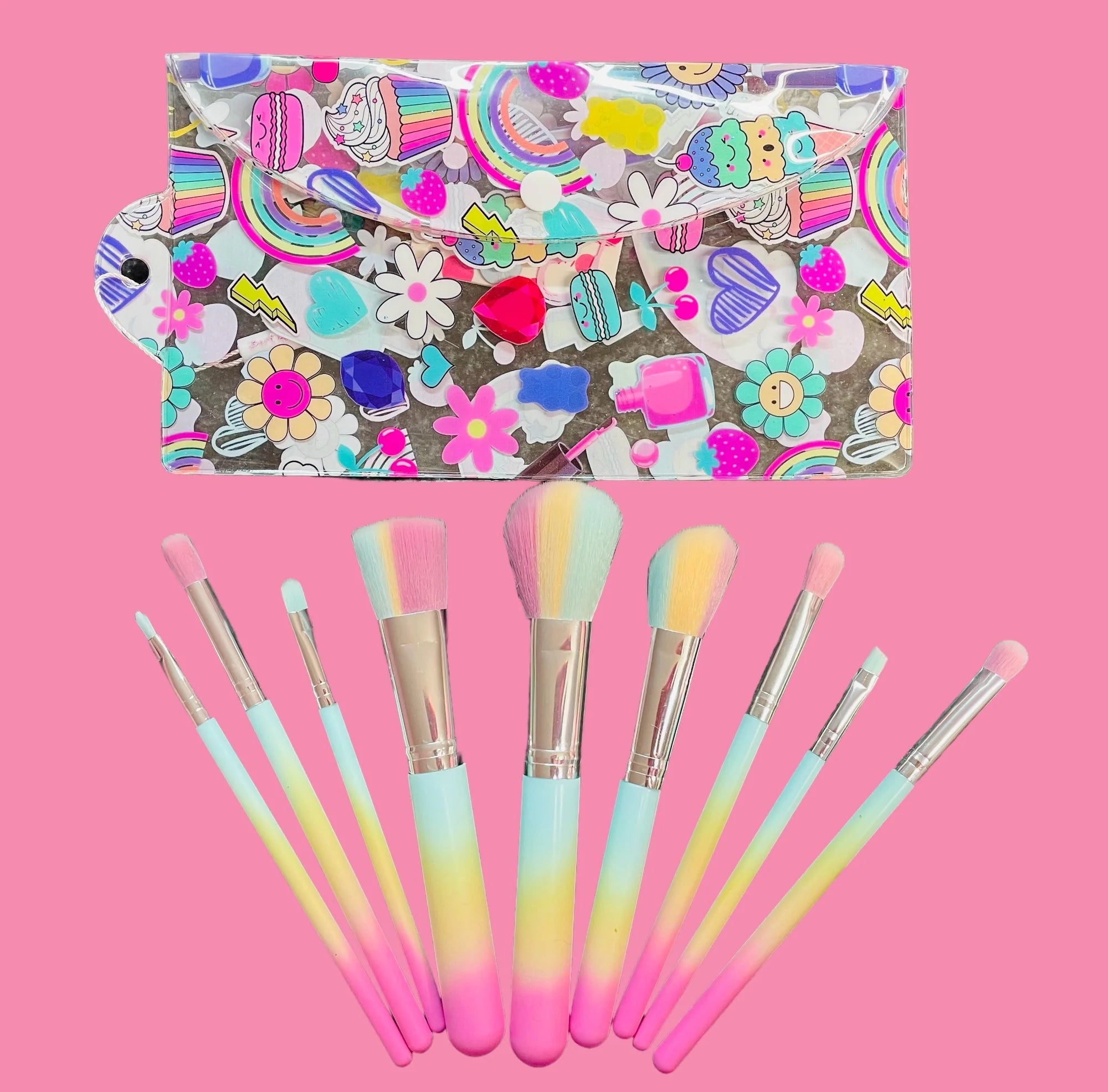 BARI LYNN: 9 PC OMBRE MAKEUP BRUSHES