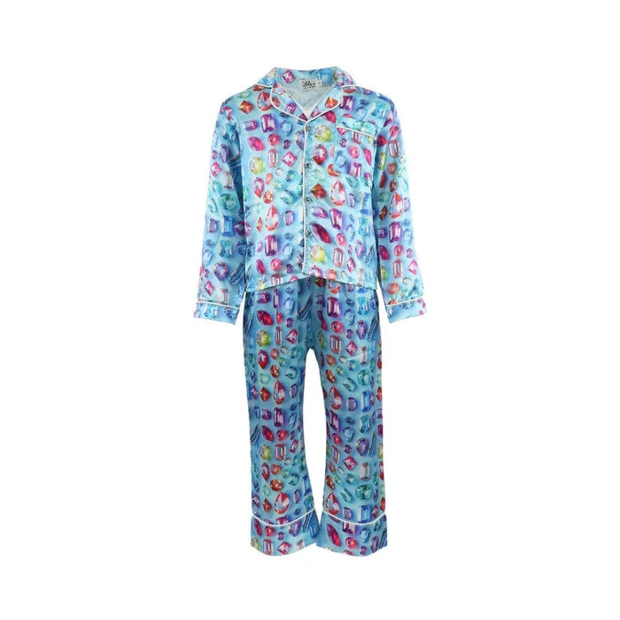 LOLA AND THE BOYS: BEJEWELED SILK SET