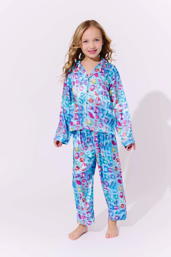 LOLA AND THE BOYS: BEJEWELED SILK SET