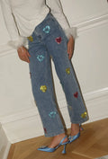 LOLA AND THE BOYS: GEMS RAINBOW HEART JEANS