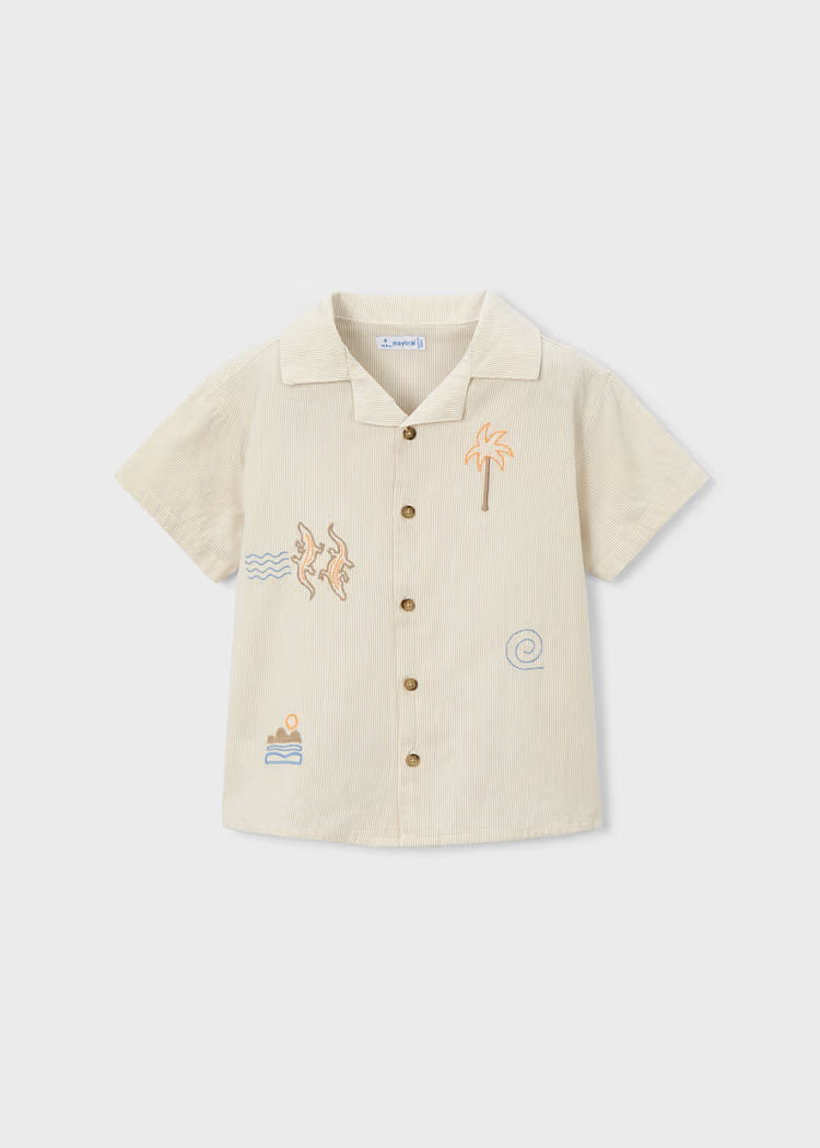 Mayoral: Boy Embroidered Shirt