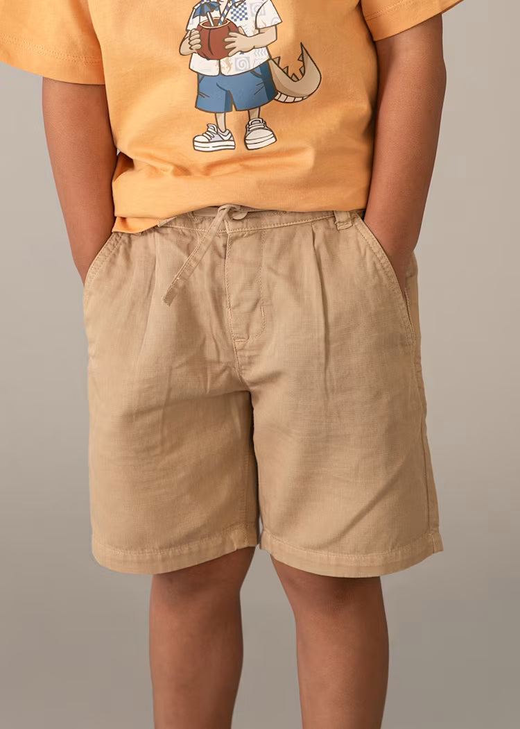 Mayoral: Boy Linen Relaxed Fit Shorts