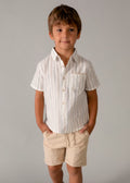 MAYORAL: Boy Linen Shorts and Shirt Set
