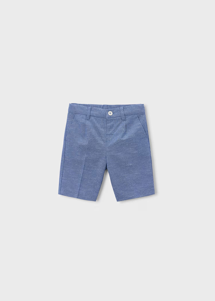 Mayoral: Boys Linen Shorts Indigo