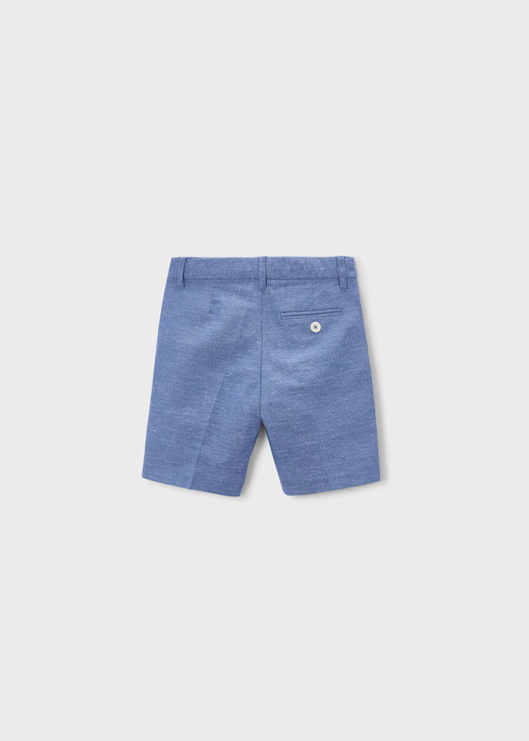 Mayoral: Boys Linen Shorts Indigo