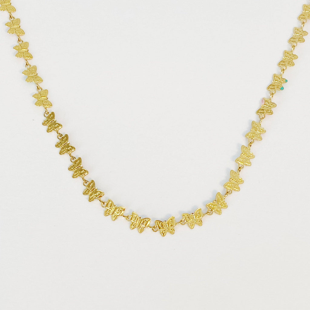 ELLISON+YOUNG: Linked Butterflies Necklace