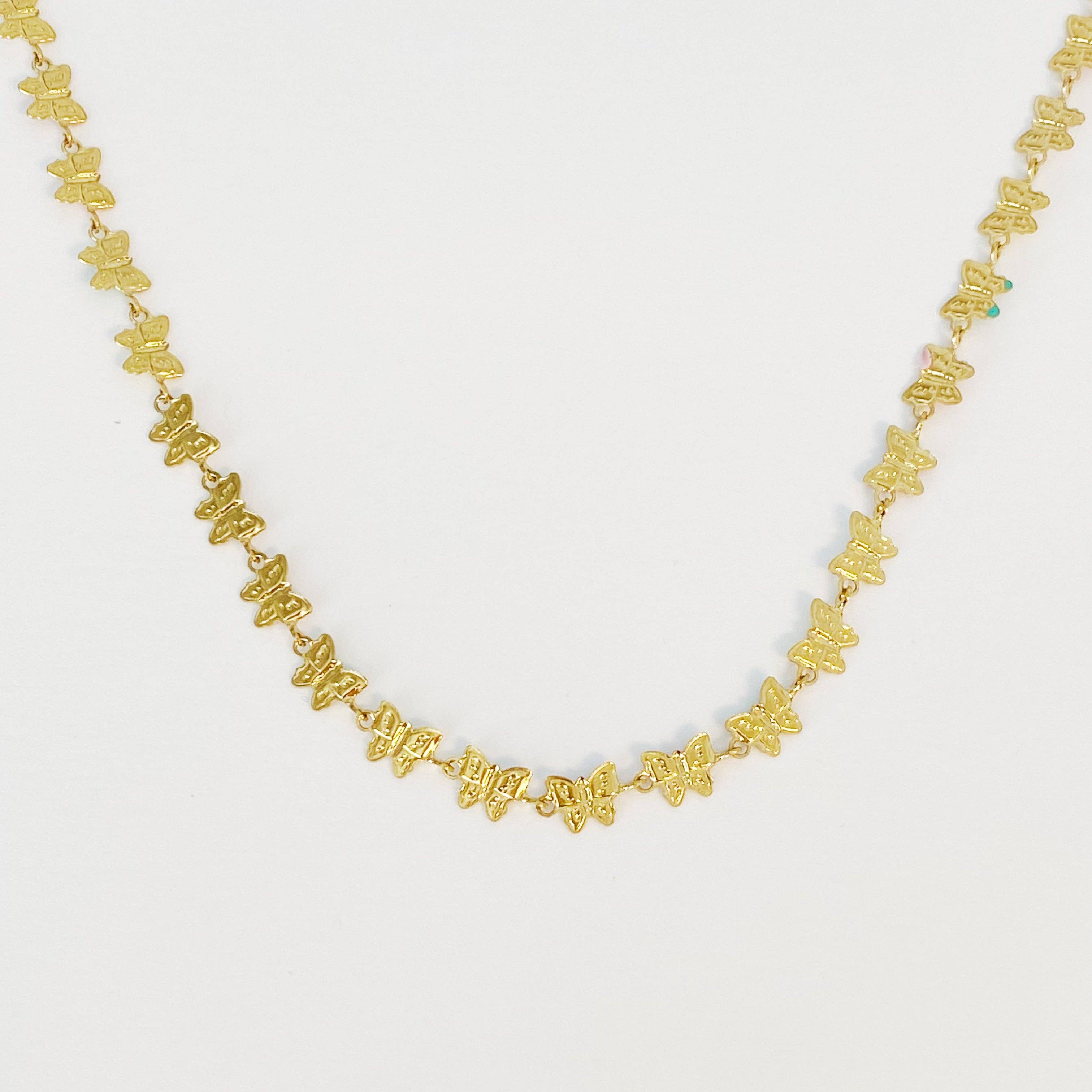 ELLISON+YOUNG: Linked Butterflies Necklace