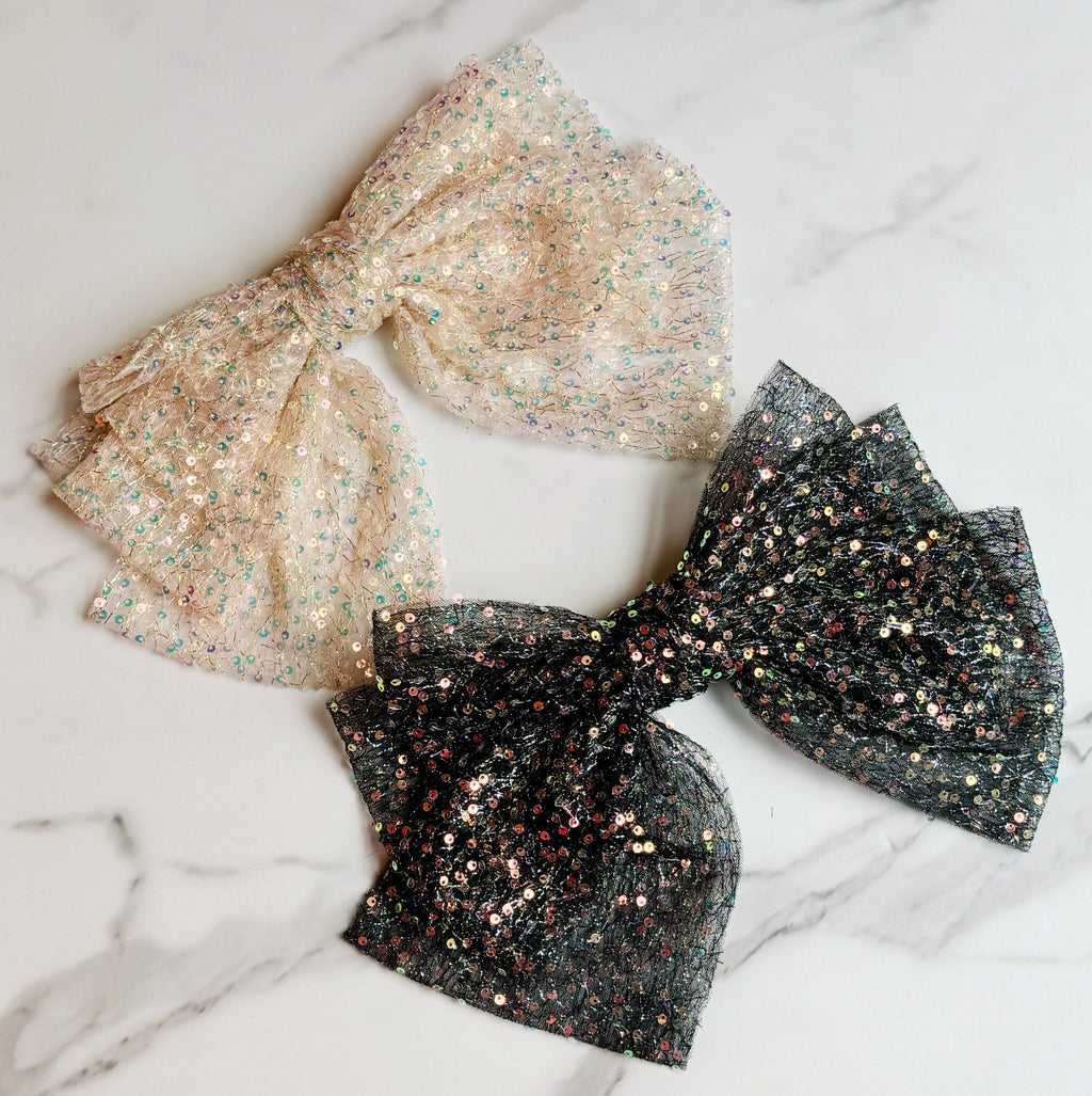 ELLISON+YOUNG: Shimmer Lover Bow Hair Clip