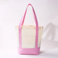 JOSSYLN : Medium Cotton Canvas Shoulder Tote Bag