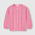 PAZ RODRIGUEZ: “GRANJA” Pink Bubblegum Cardigan