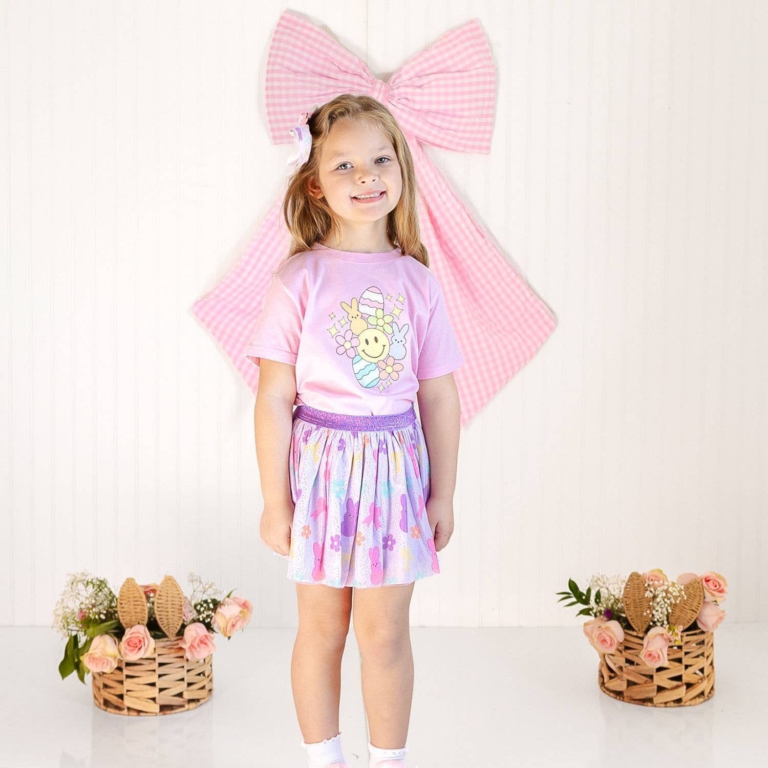 Sweet Wink: Coquette Easter Bunny Tulle Bow Clip - Girls - Easter Basket