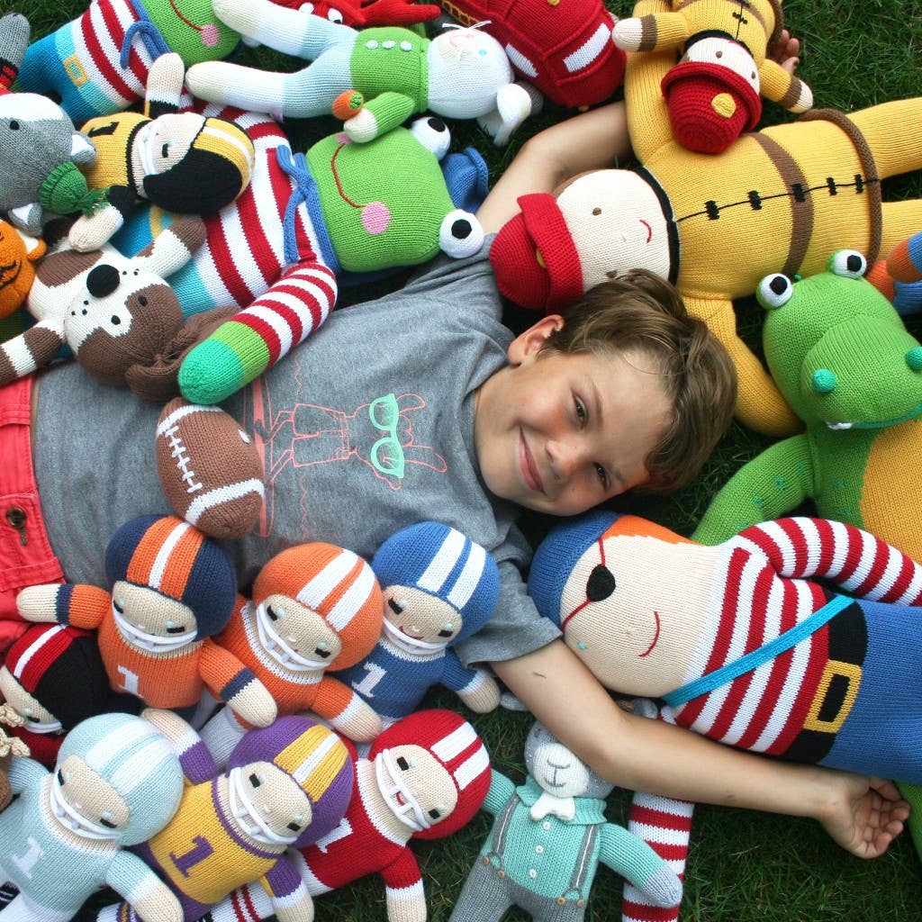 ZUBELS: Football Knit Rattle