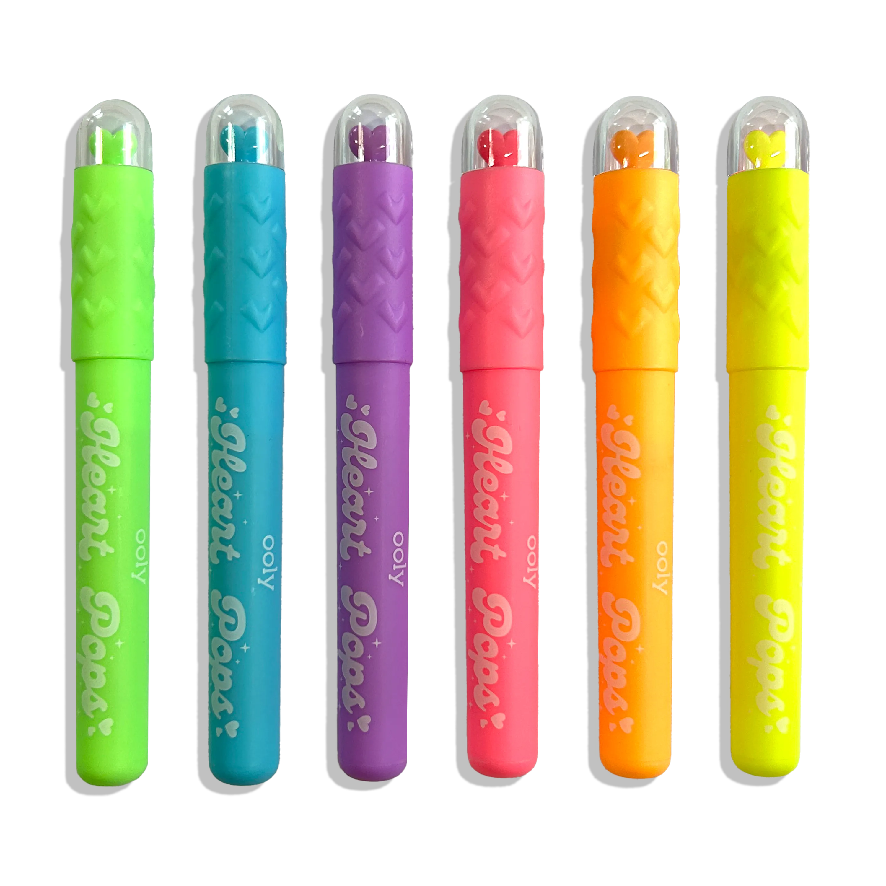 Heart Pops: Neon Highlighters (Set of 6)