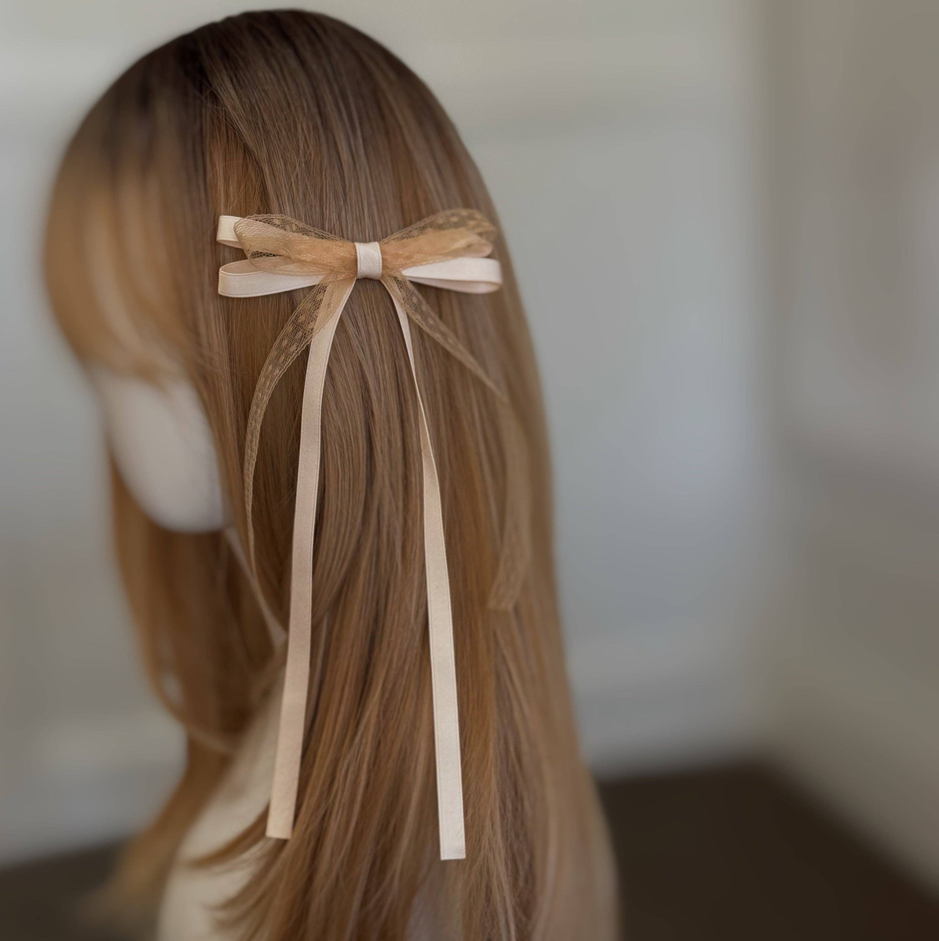 Ellison + Young : Slim Mix Lace Bow
