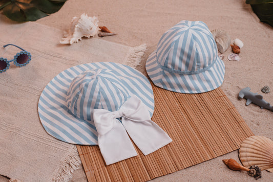 MEIA PATA : BLUE STRIPE SUN HAT